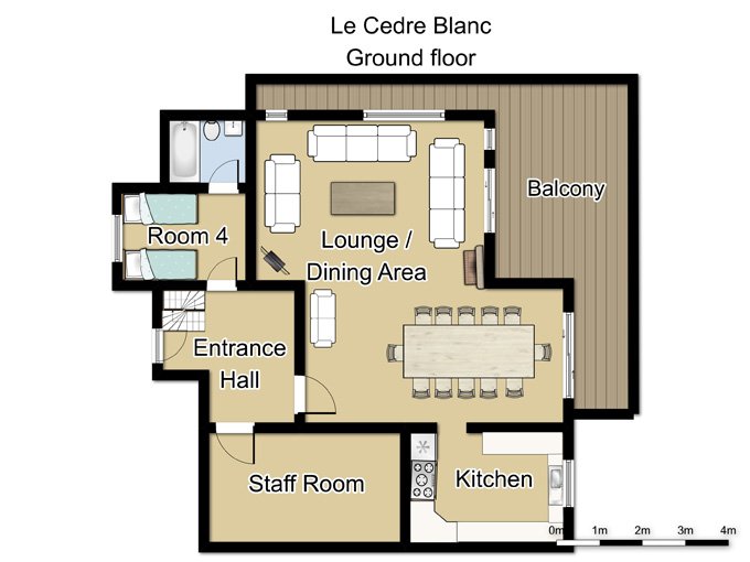 Chalet Le Cedre Blanc in Meribel